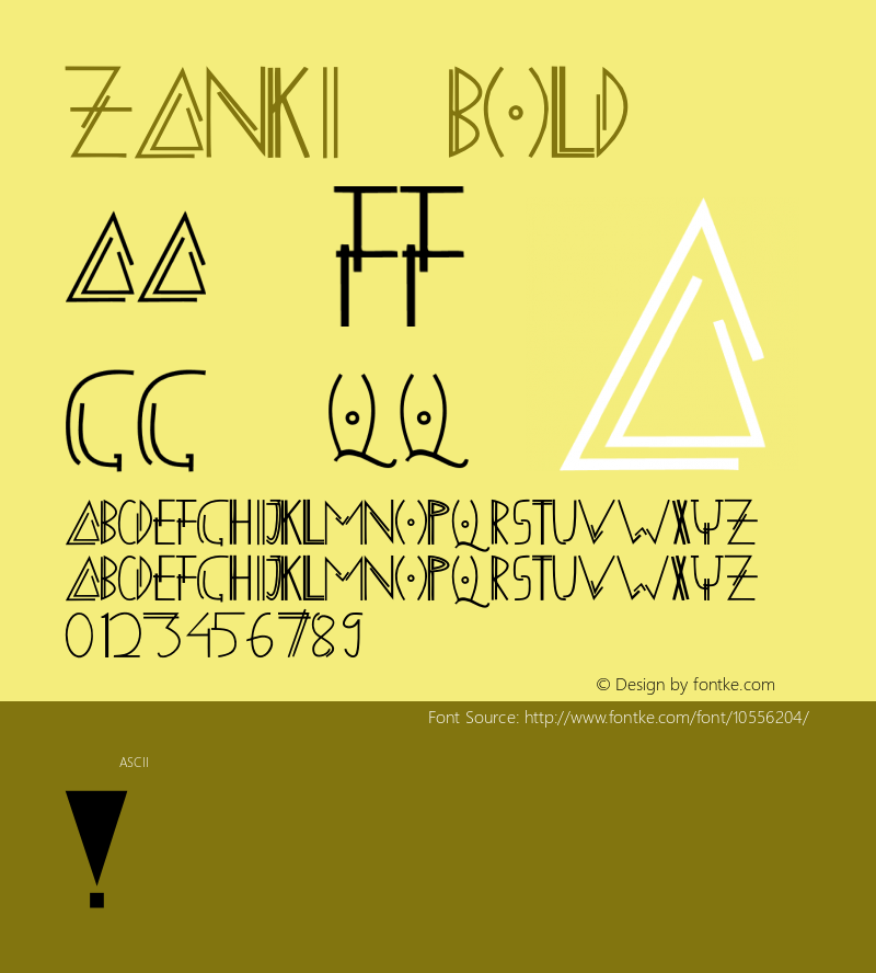 ZANKI Bold Version 001.003图片样张