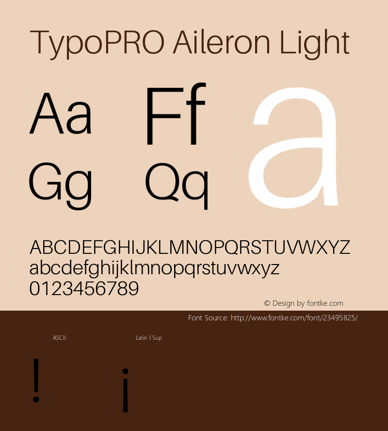 TypoPRO Aileron Light Version 1.102;PS 001.102;hotconv 1.0.70;makeotf.lib2.5.58329图片样张