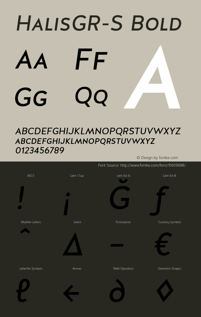 HalisGR-S Bold Version 1.1 2012 initial release;com.myfonts.easy.ahmet-altun.halis-gr.sregular-italic.wfkit2.version.3VUw图片样张