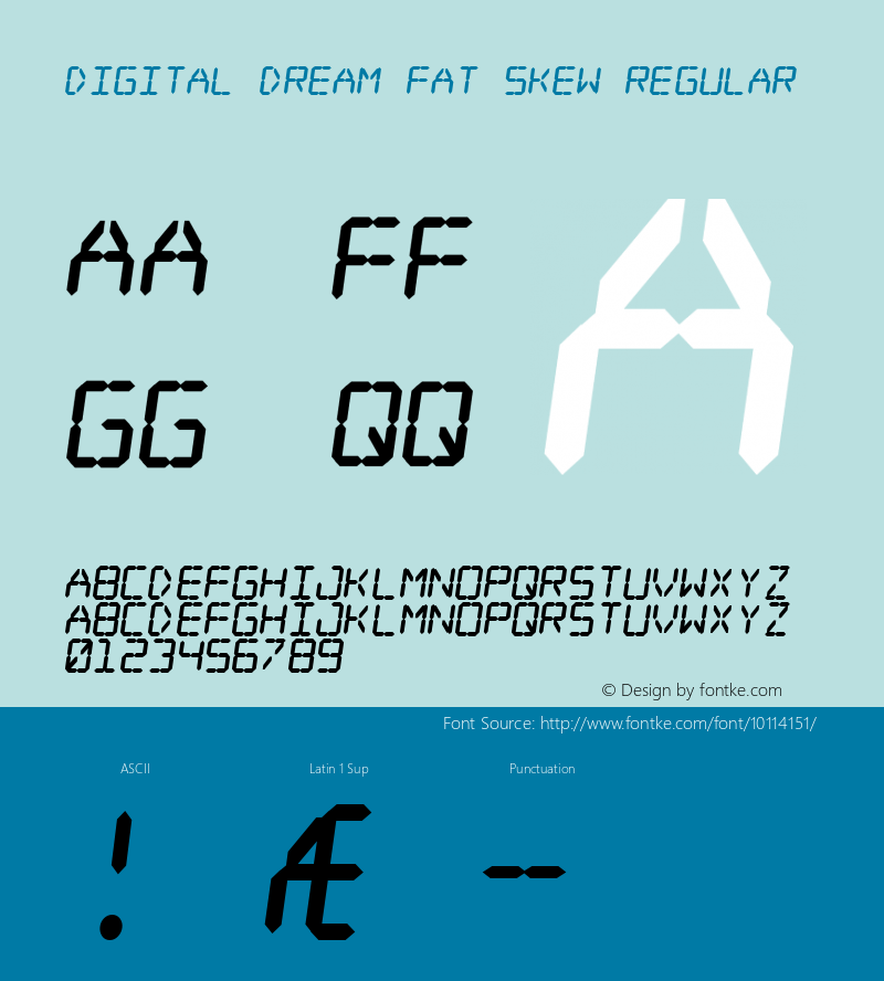 Digital dream Fat Skew Regular 2图片样张