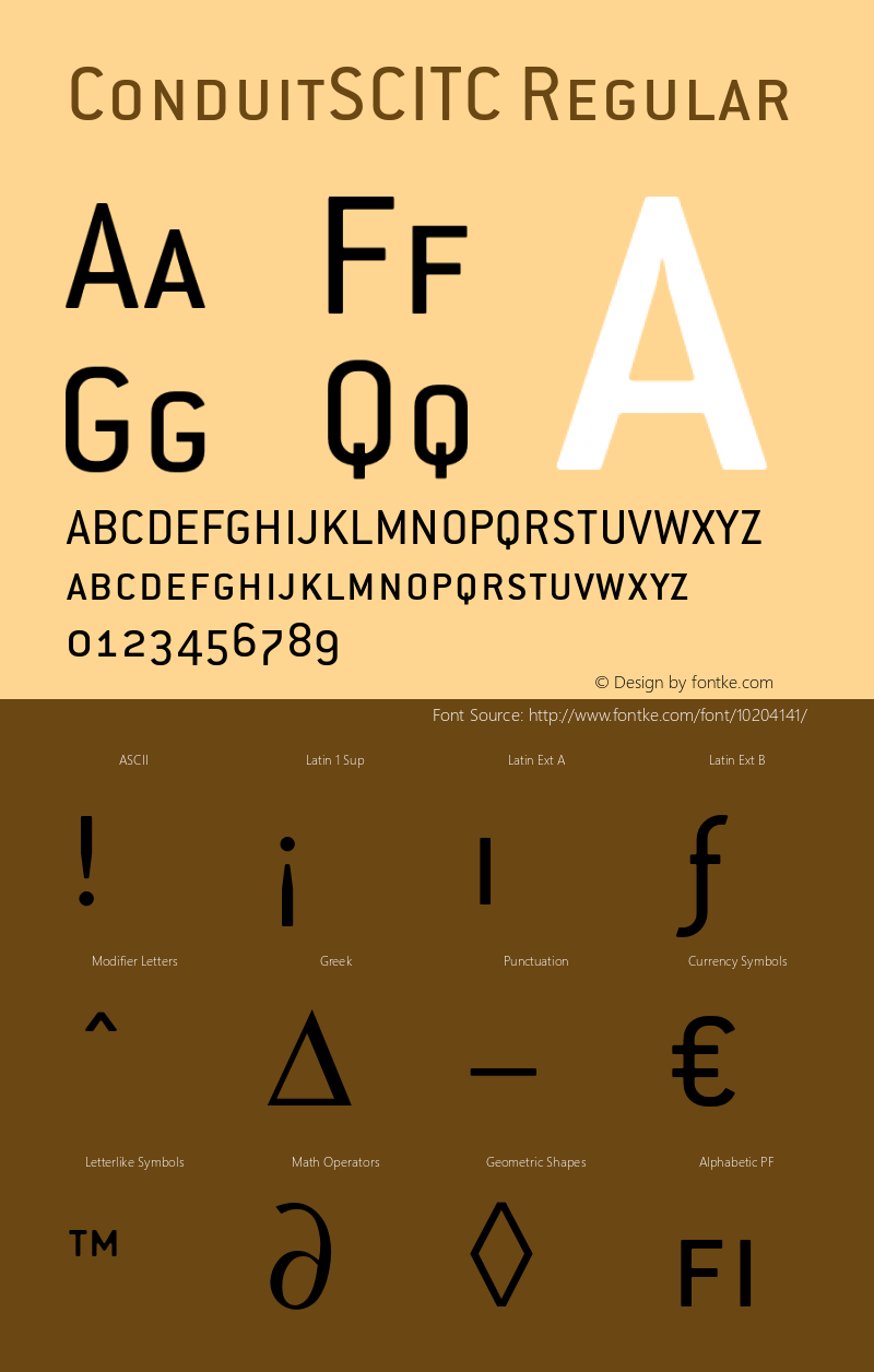 ConduitSCITC Regular 001.000图片样张