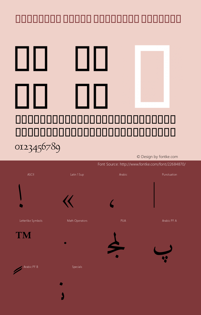 DecoType Naskh Variants Version 1.00图片样张