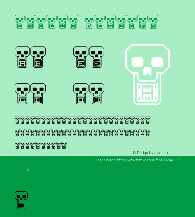 skulls Regular Version 1.0图片样张