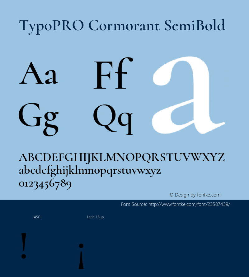 TypoPRO Cormorant SemiBold Version 3.003图片样张