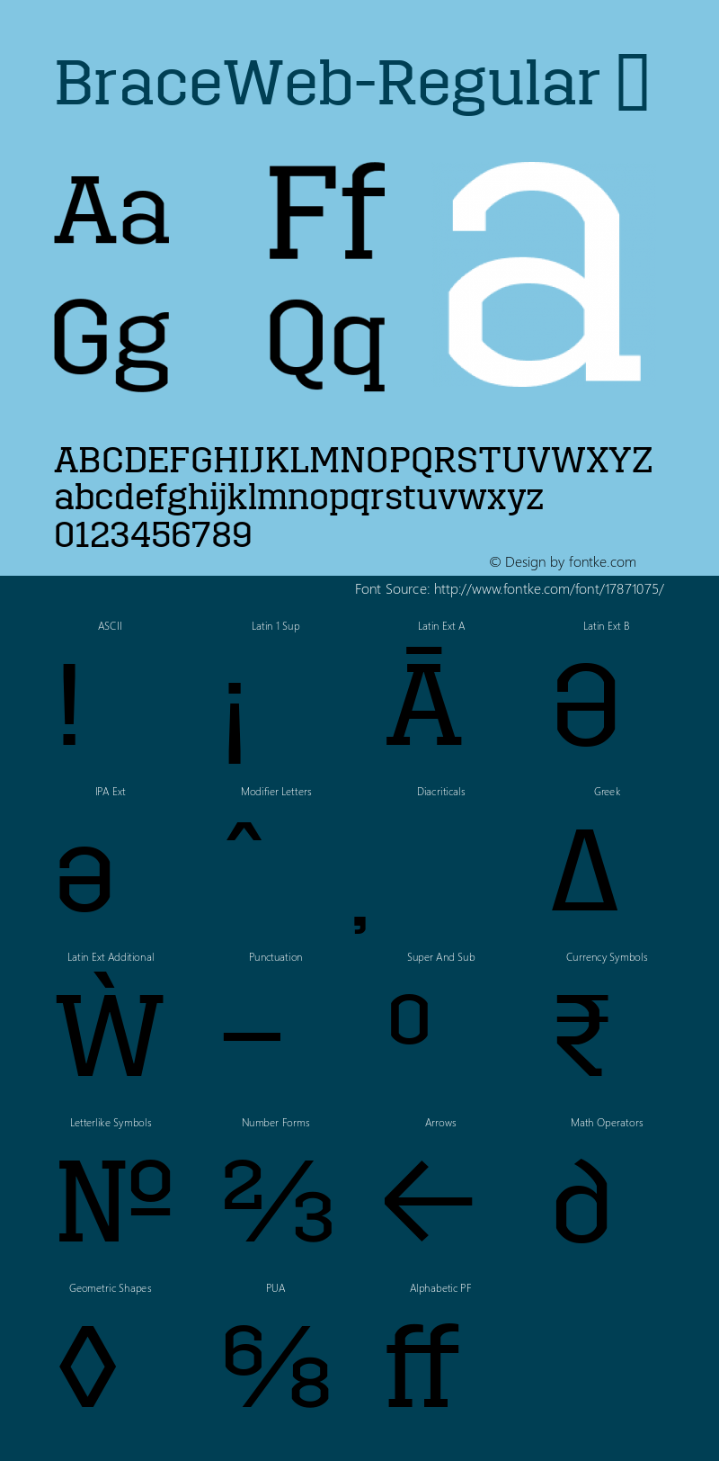 BraceWeb-Regular ☞ Version 1.000;com.myfonts.easy.autodidakt.brace.regular.wfkit2.version.4obv图片样张