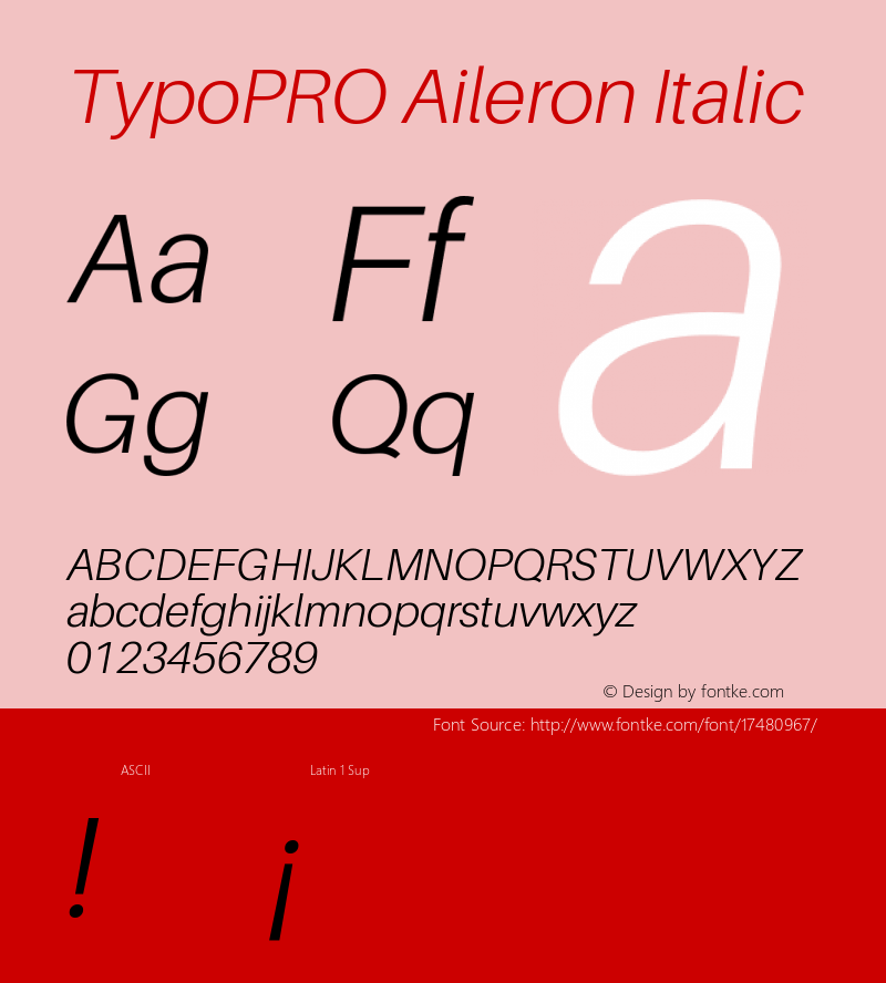 TypoPRO Aileron Italic Version 1.102;PS 001.102;hotconv 1.0.70;makeotf.lib2.5.58329图片样张