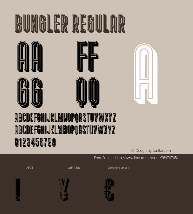 Bungler Regular Version 1.000图片样张