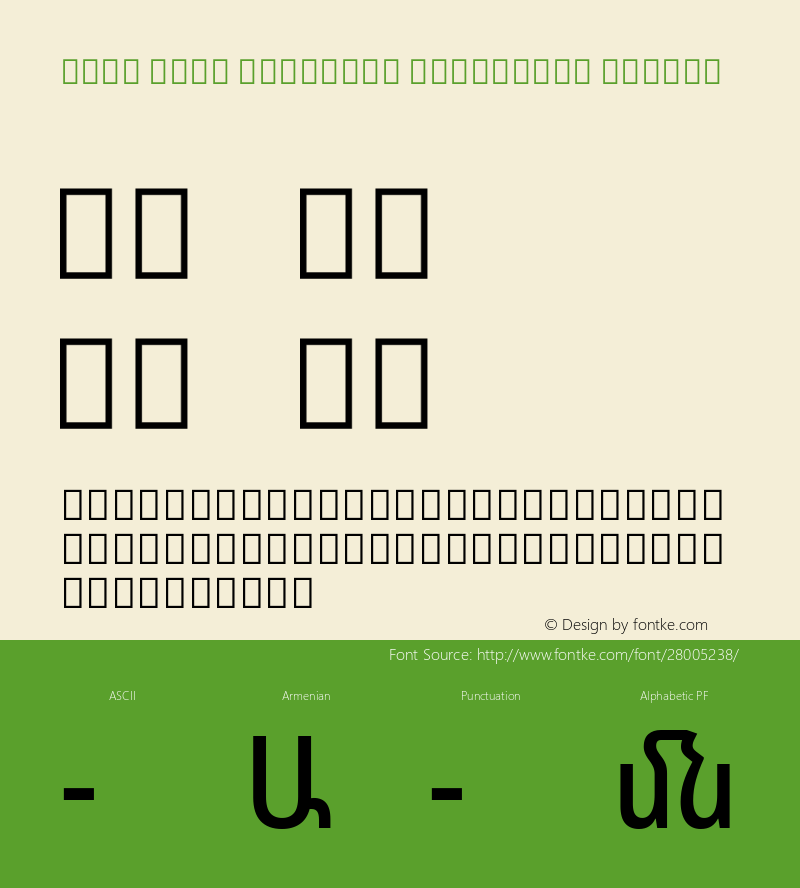 Noto Sans Armenian Condensed Medium Version 2.040; ttfautohint (v1.8.2)图片样张