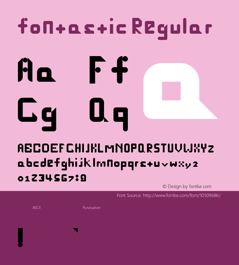 fontastic Regular Version 1.0图片样张