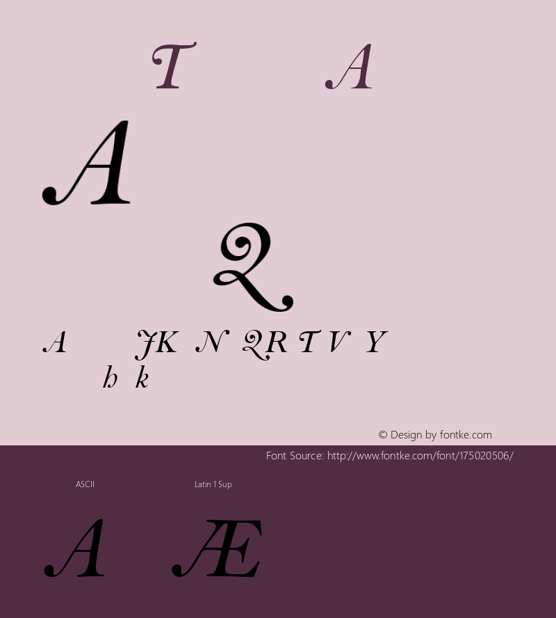 Bell MT Italic Alt 001.004图片样张