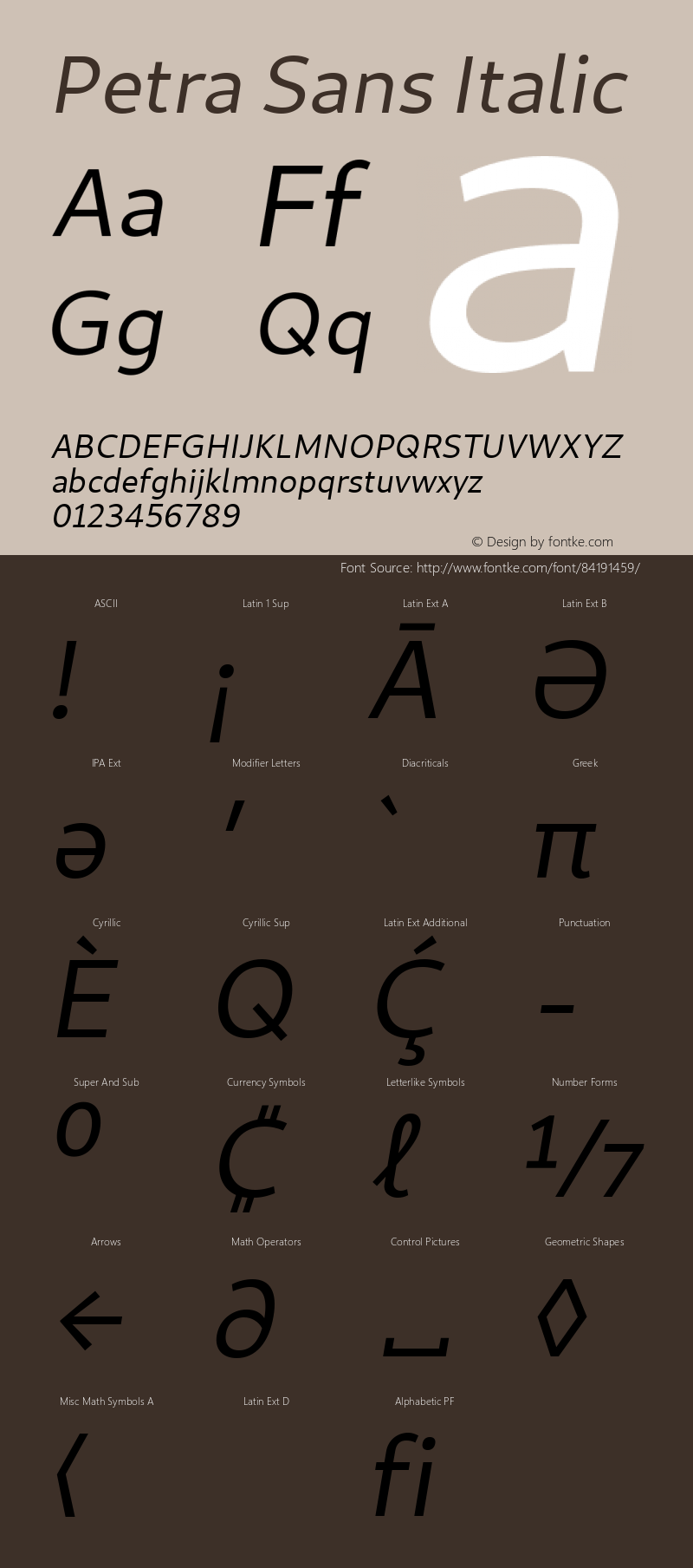 Petra Sans Italic Version 0.111;October 20, 2020;FontCreator 13.0.0.2681 64-bit; ttfautohint (v1.8.3)图片样张