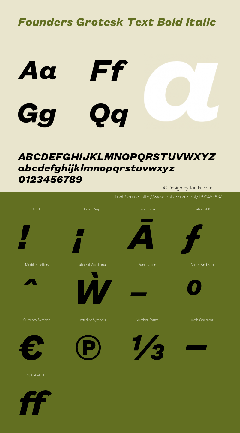 Founders Grotesk Text Bold Italic Version 2.001 | web-OT图片样张