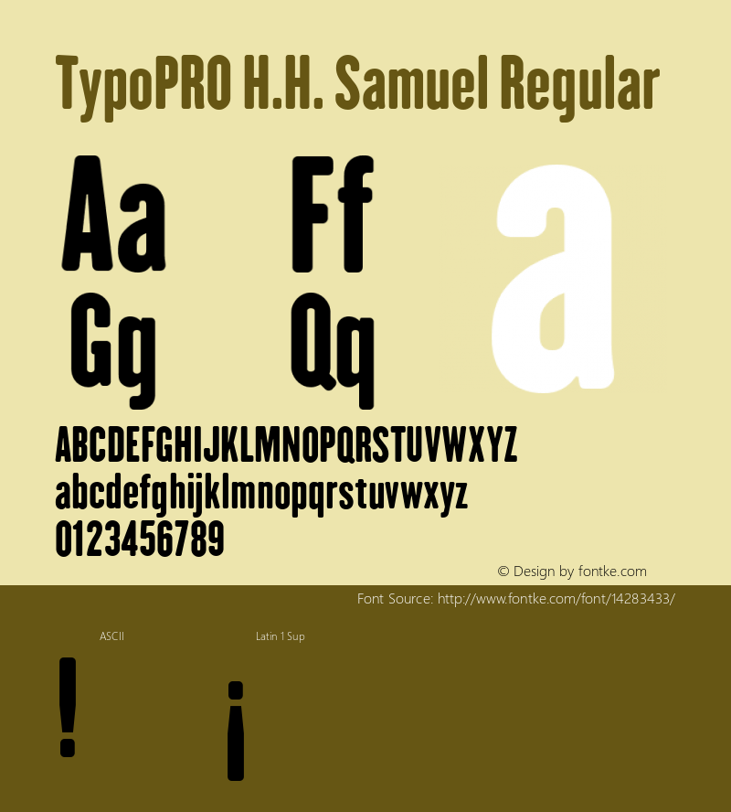 TypoPRO H.H. Samuel Regular Version 1.009图片样张