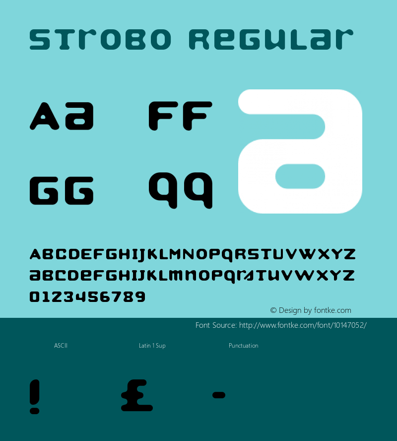 Strobo Regular Macromedia Fontographer 4.1 2001.07.15图片样张