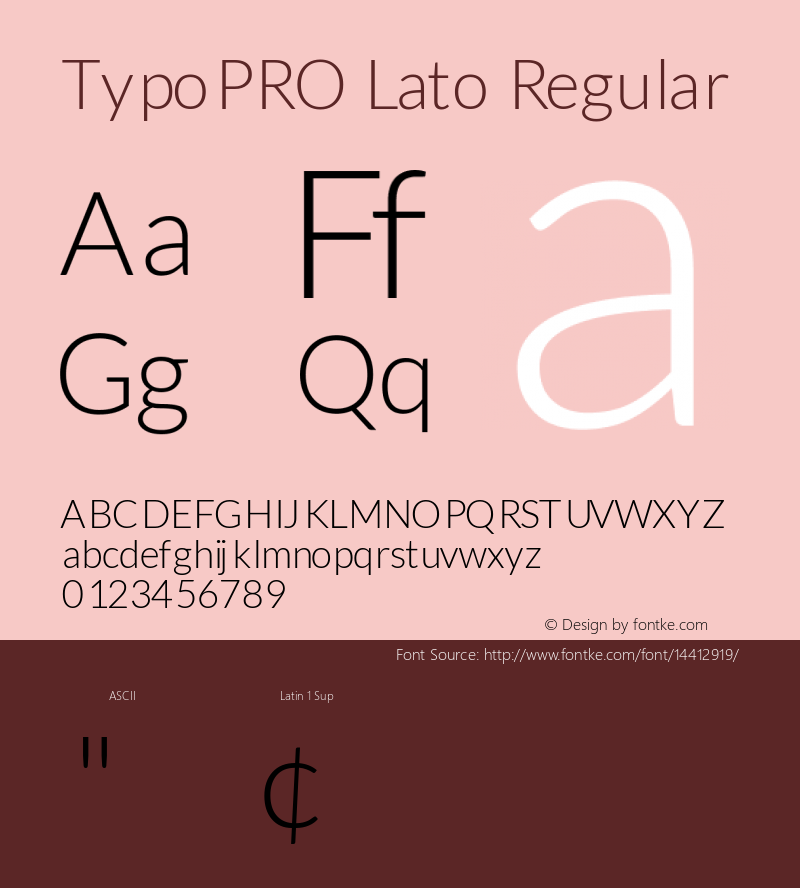 TypoPRO Lato Regular Version 1.105; Western+Polish opensource图片样张