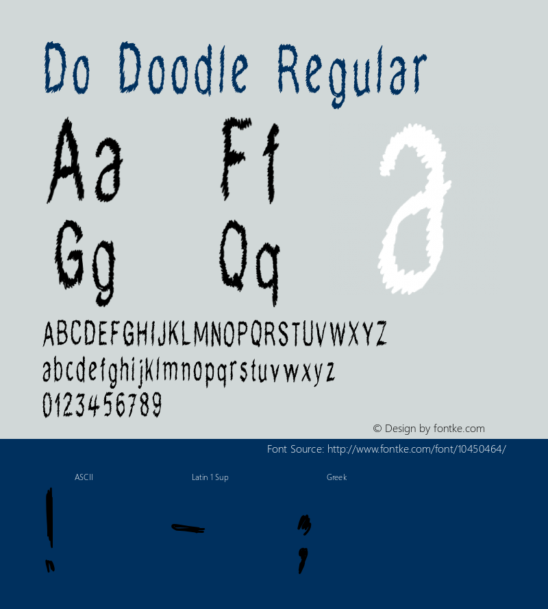 Do Doodle Regular Version 1.00 June 12, 2012, initial release图片样张