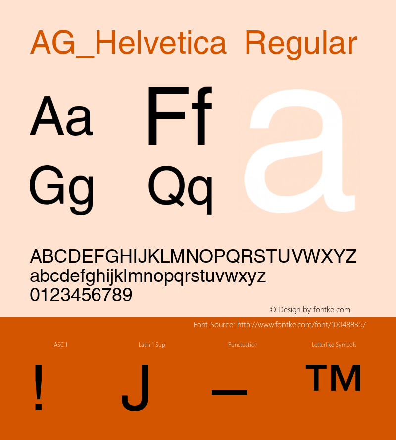 AG_Helvetica Regular 001.000图片样张