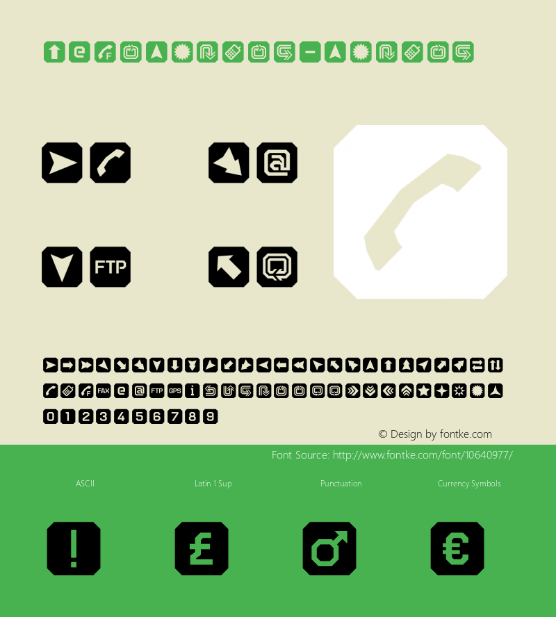 TecoSymbol-Symbol ☞ Version 001.001 ;com.myfonts.gaslight.tecosans.symbol.wfkit2.3PfX图片样张