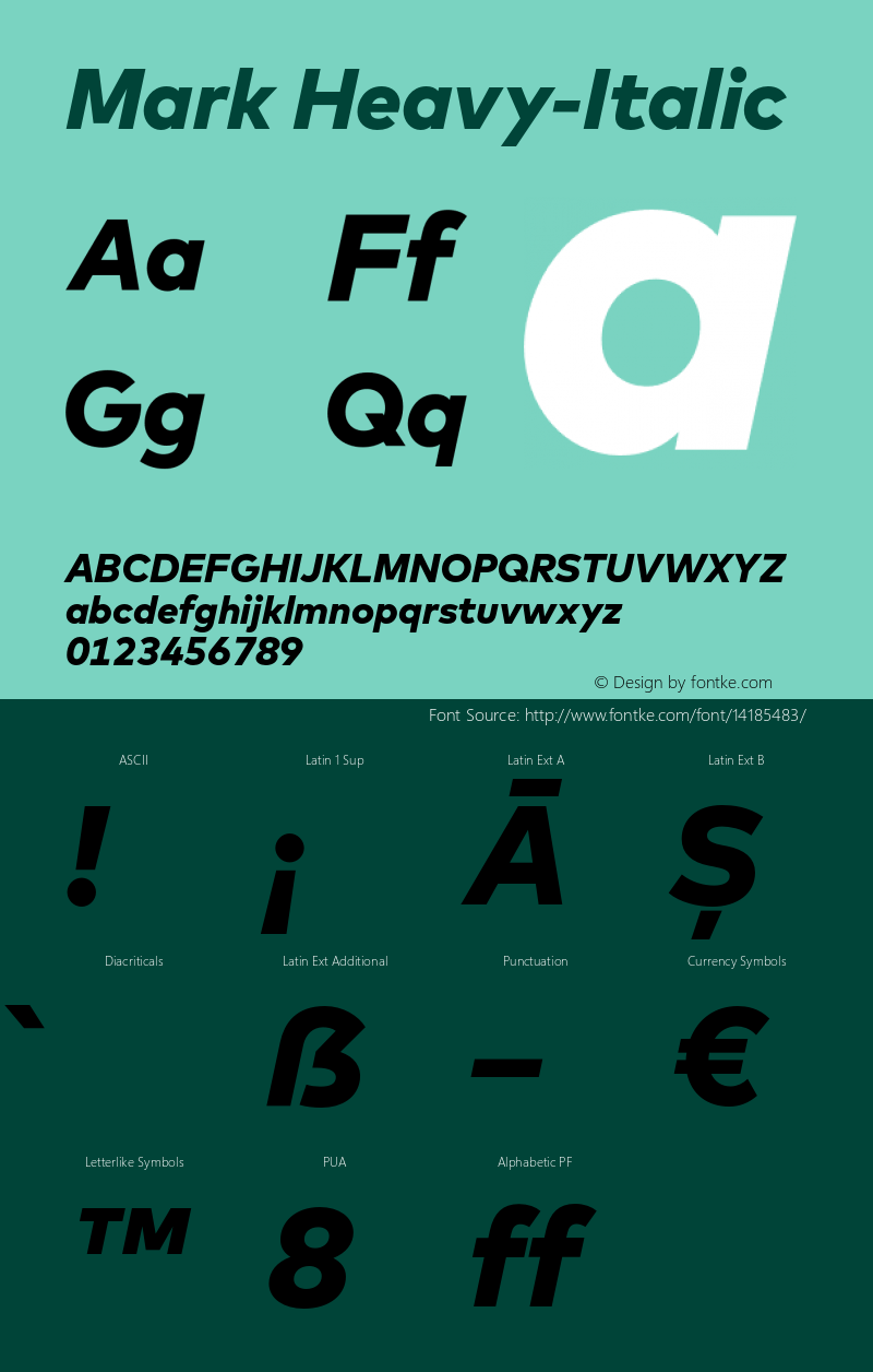 Mark Heavy-Italic Version 5.504; 2013; Build 1图片样张