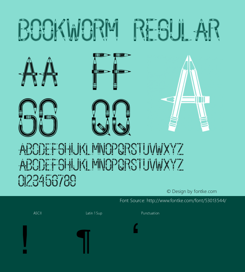 Bookworm Macromedia Fontographer 4.1 6/3/96 {DfLp-URBC-66E7-7FBL-FXFA}图片样张