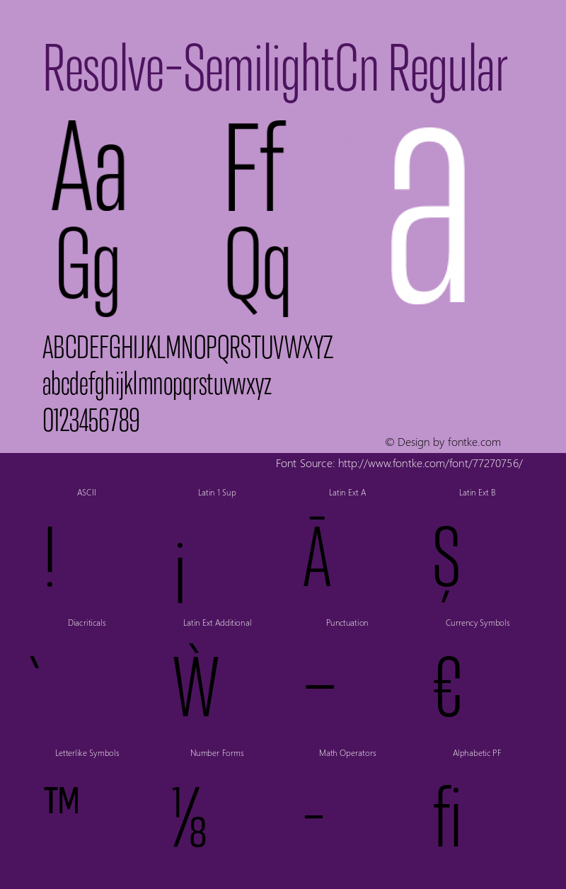 Resolve Sans W05 Semilight Cn Version 1.00图片样张