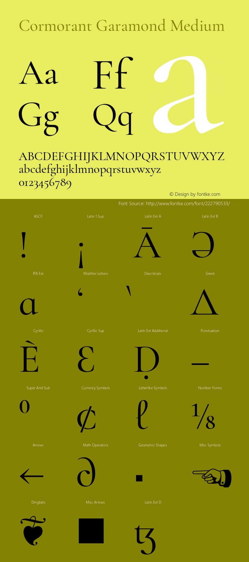 Cormorant Garamond Medium Version 3.303图片样张