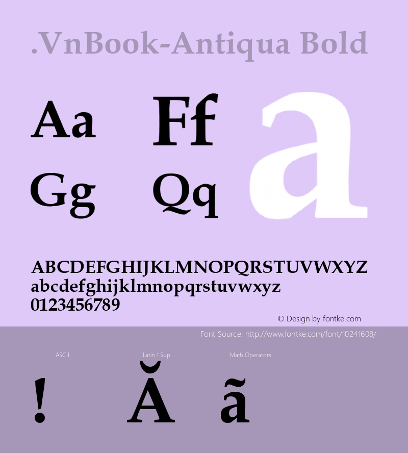 .VnBook-Antiqua Bold 1.0 Wed Feb 09 12:40:41 1994图片样张