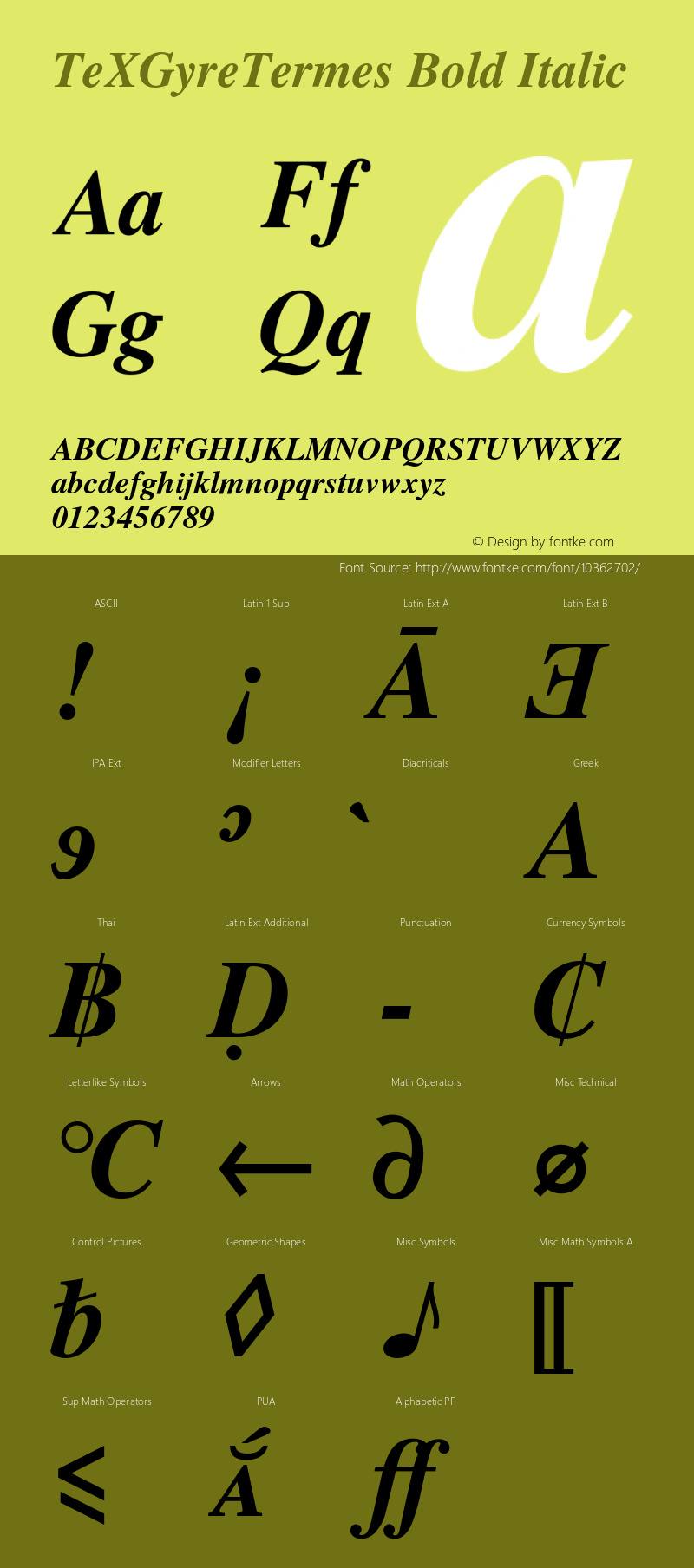 TeXGyreTermes Bold Italic Version 2.004;PS 2.004;hotconv 1.0.49;makeotf.lib2.0.14853图片样张