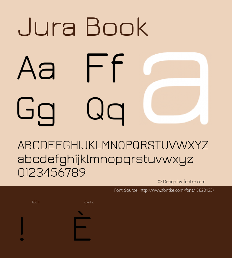 Jura Book Version 2.5 ; ttfautohint (v1.4.1)图片样张