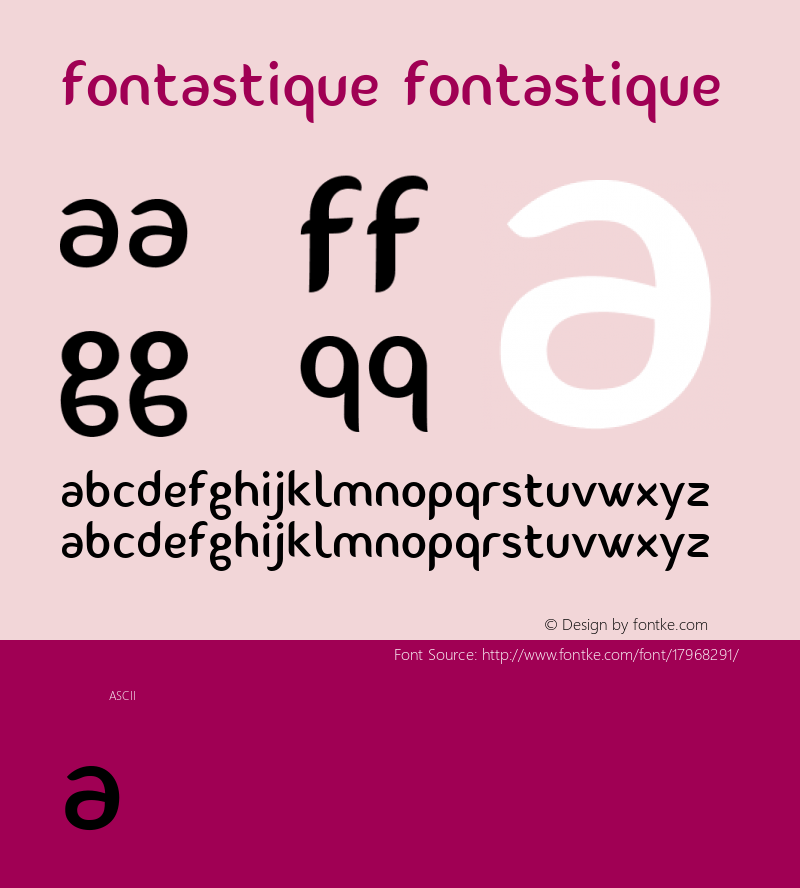 Fontastique Fontastique Version 1.0图片样张