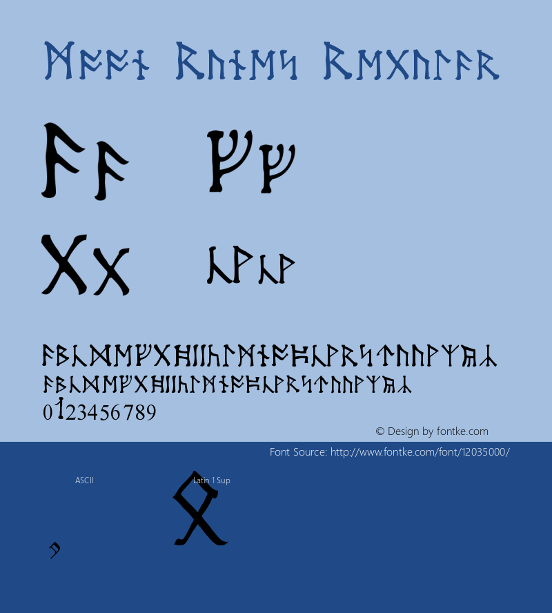 Moon Runes Regular Version 1.0图片样张