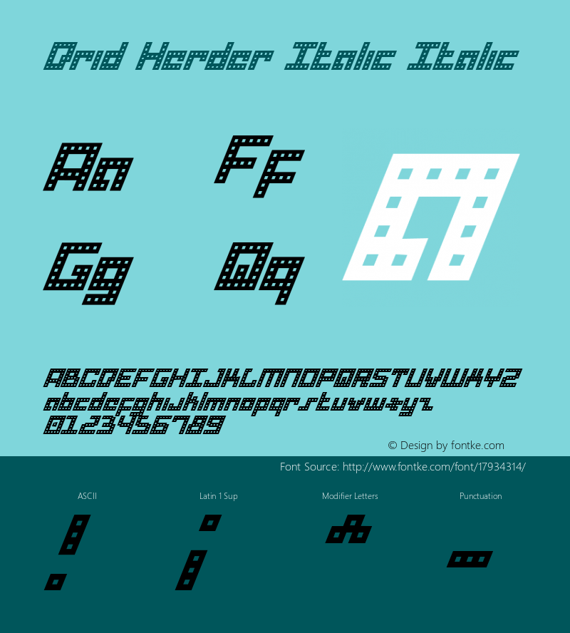 Drid Herder Italic Italic 001.000图片样张