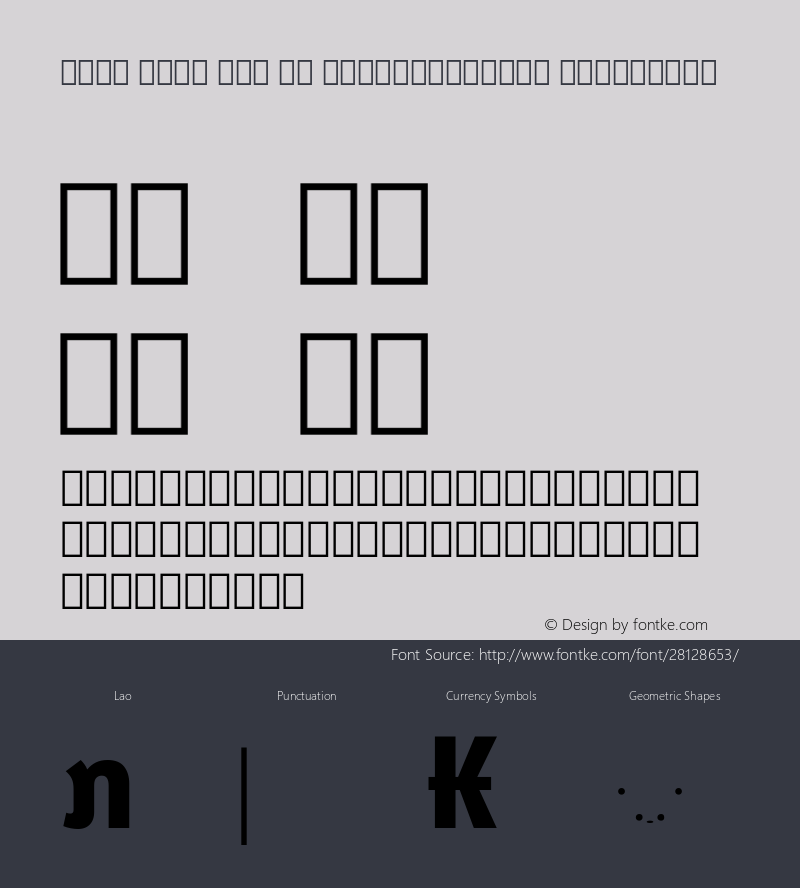 Noto Sans Lao UI SemiCondensed ExtraBold Version 2.000;GOOG;noto-source:20181019:f8f3770;ttfautohint (v1.8.2)图片样张