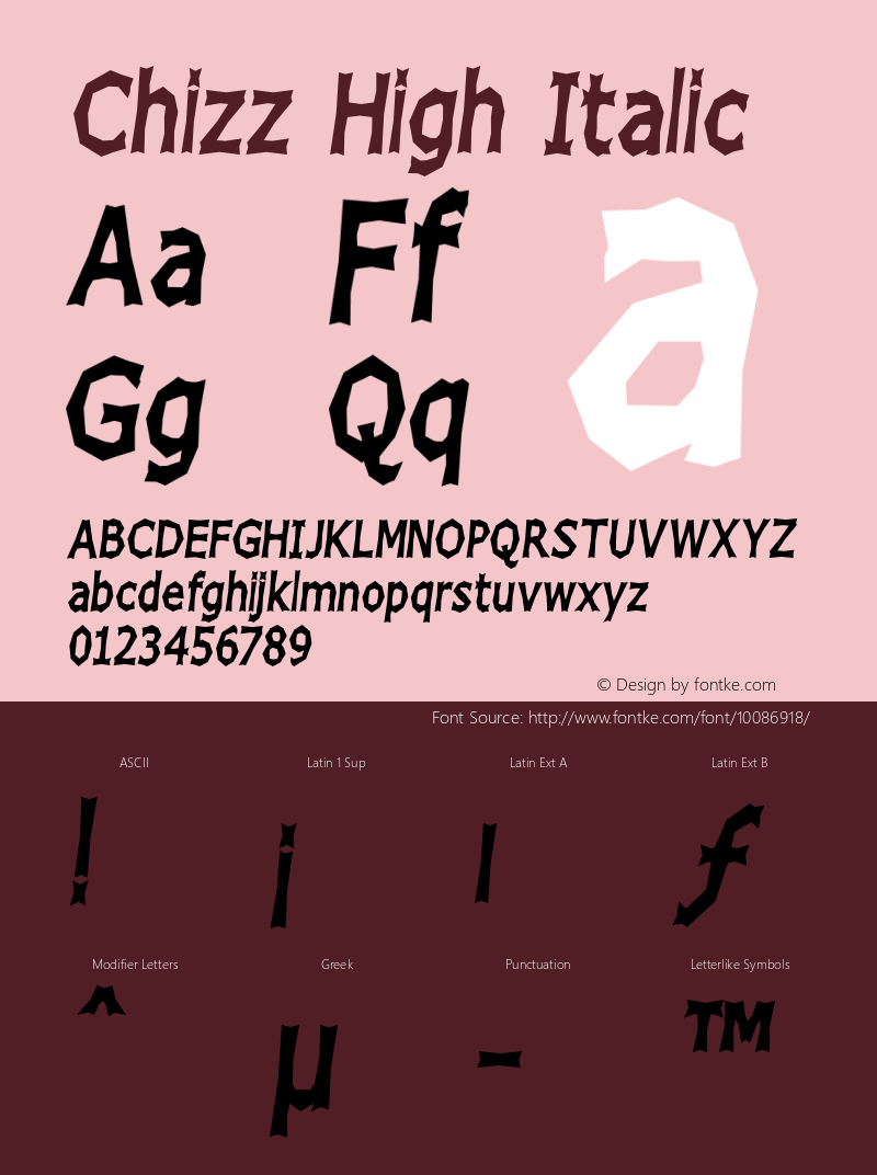 Chizz High Italic 1.4图片样张