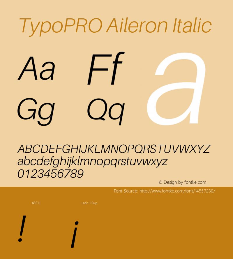 TypoPRO Aileron Italic Version 1.000;PS 001.000;hotconv 1.0.70;makeotf.lib2.5.58329图片样张