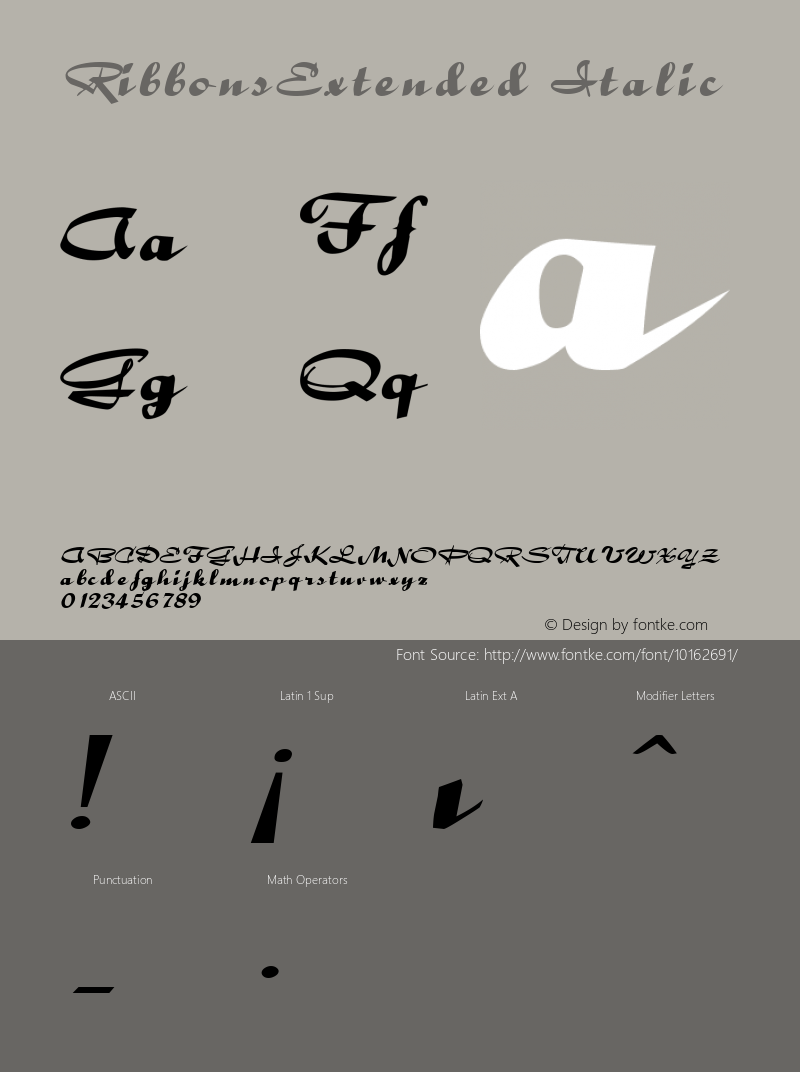 RibbonsExtended Italic Rev. 003.000图片样张