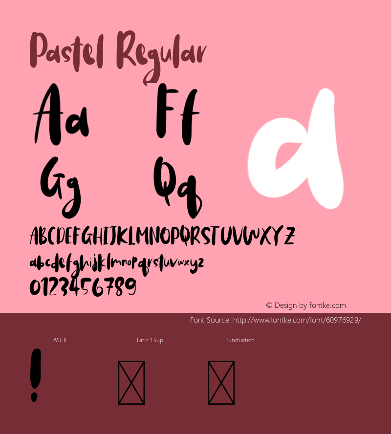 PastelRegular Version 1.00;April 4, 2020;FontCreator 11.5.0.2430 64-bit图片样张