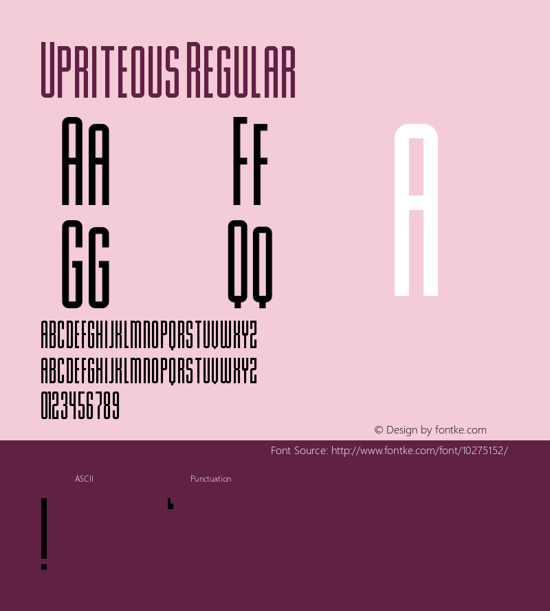 Upriteous Regular Version 1.0图片样张