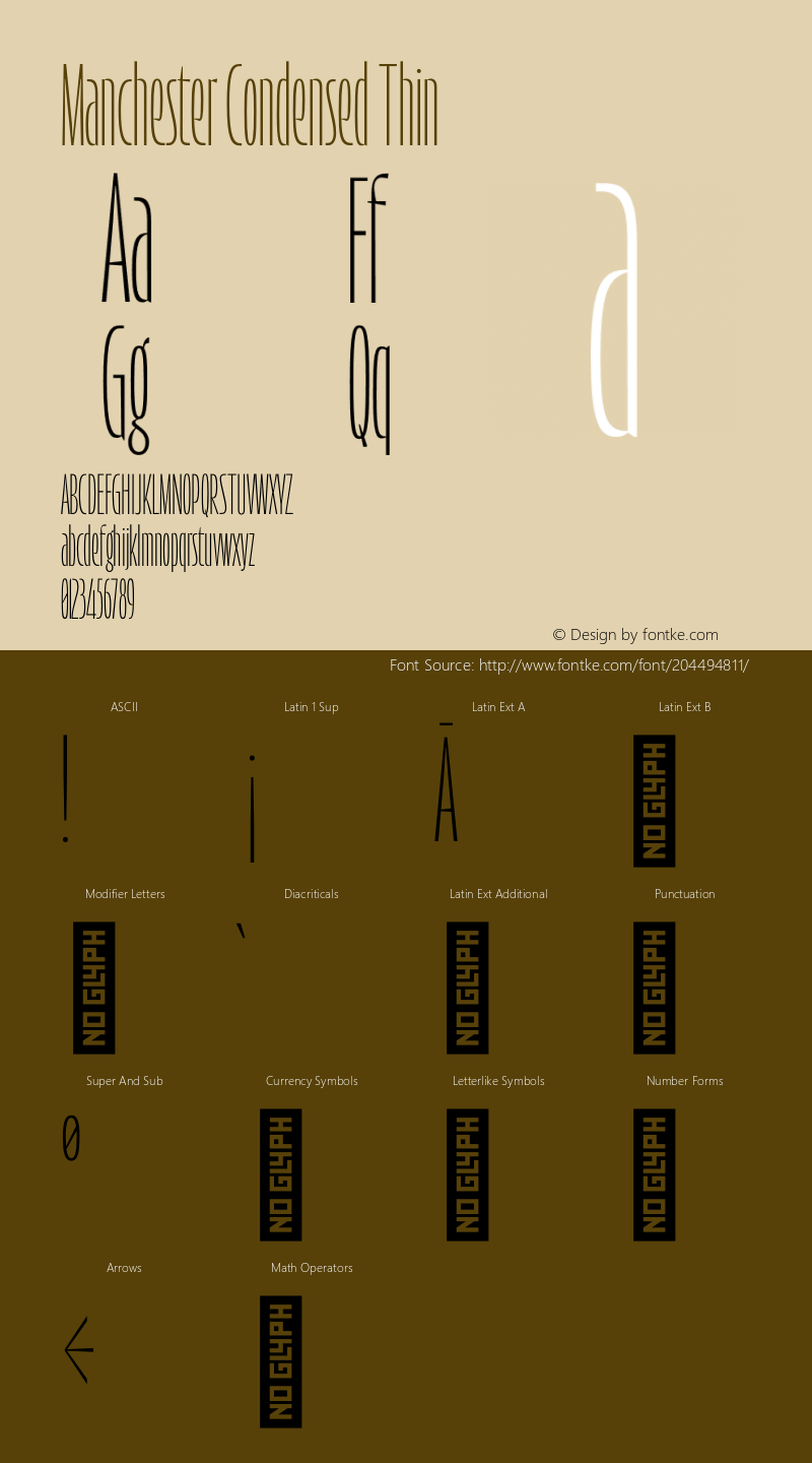 Manchester Condensed Thin Version 1.000;hotconv 1.0.109;makeotfexe 2.5.65596图片样张