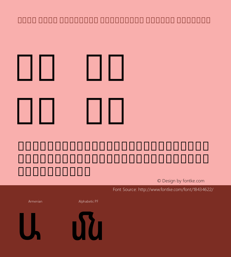 Noto Sans Armenian Condensed Medium Regular 1.000图片样张