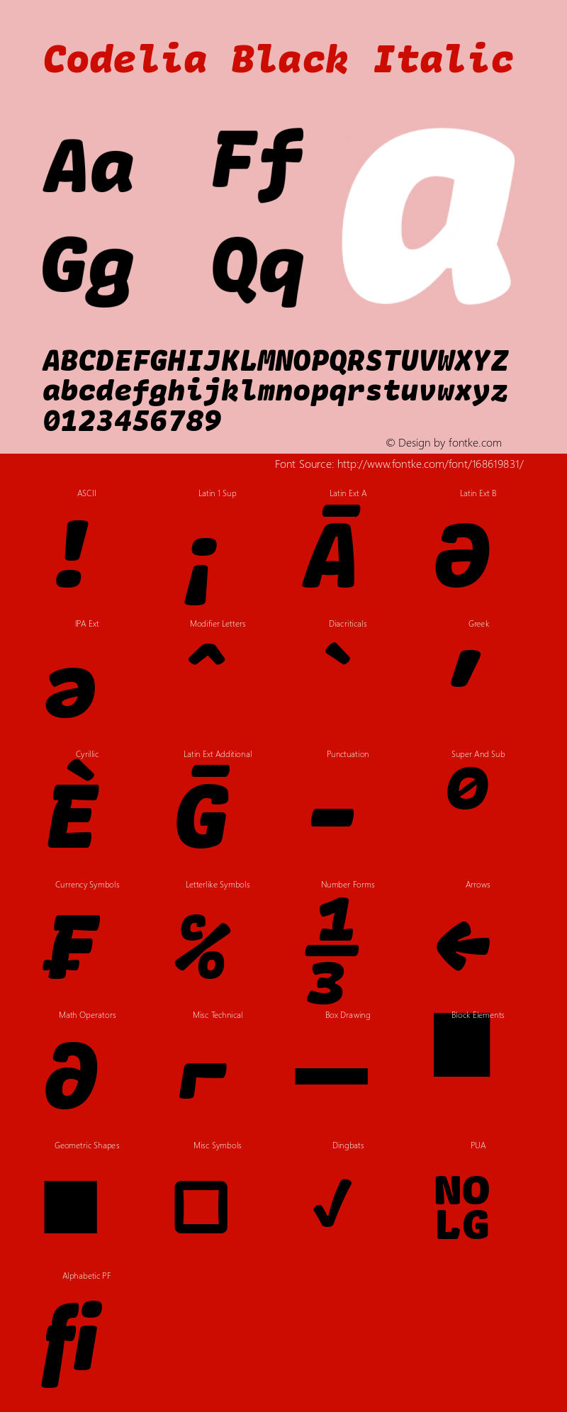 Codelia Black Italic 1.000 | web-TT图片样张