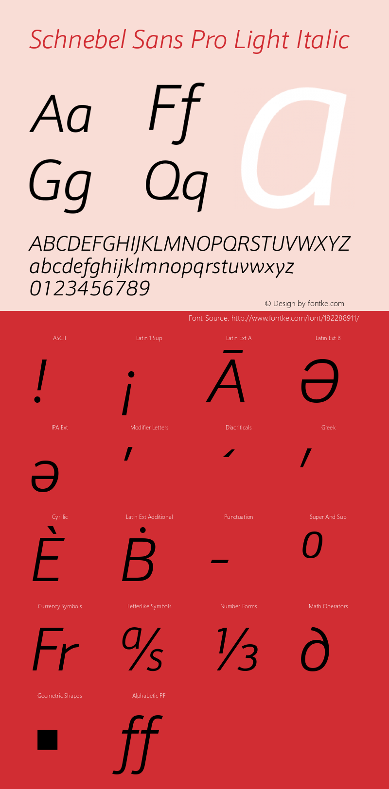 Schnebel Sans Pro Light Italic Version 1.00图片样张