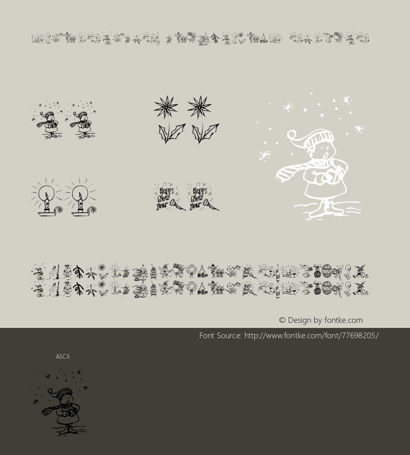 TypographersHolidayfont Version 1.000图片样张