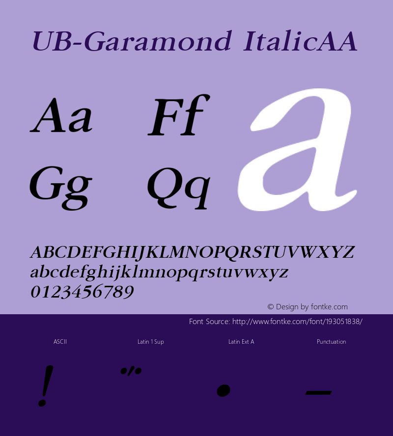 UB-Garamond-ItalicAA 1.0 Mon Oct 09 10:03:09 1995图片样张