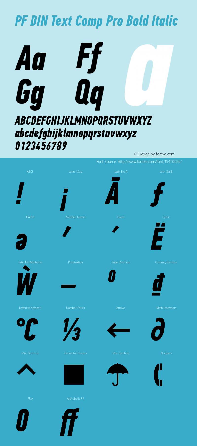 PF DIN Text Comp Pro Bold Italic Version 1.000;PS 001.001;hotconv 1.0.56图片样张