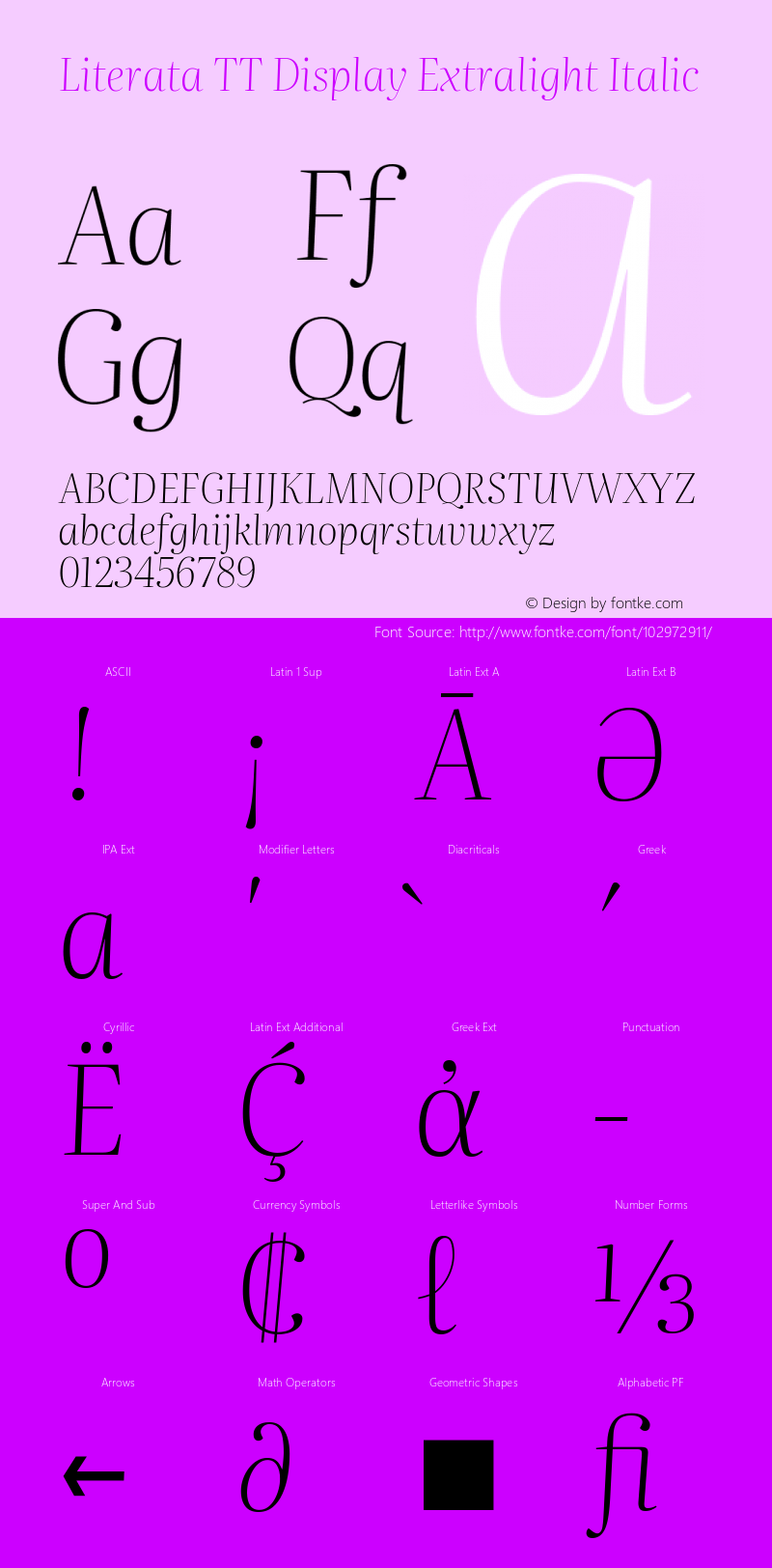 Literata TT Display Extralight Italic Version 3.002图片样张