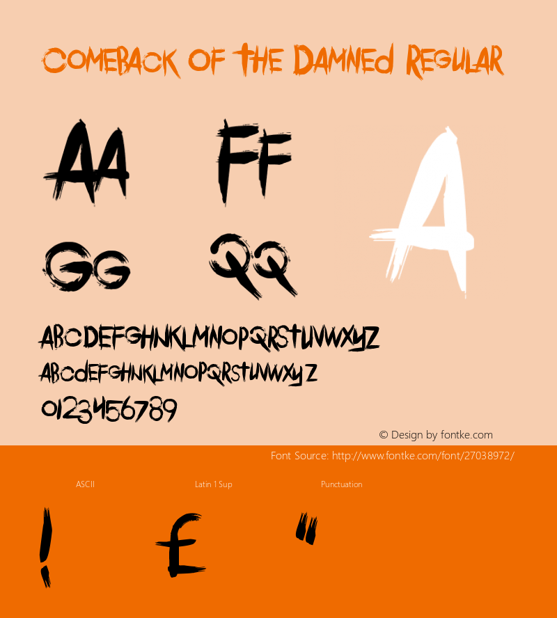 Comeback Of The Damned Version 1.00 November 13, 2015, initial release图片样张