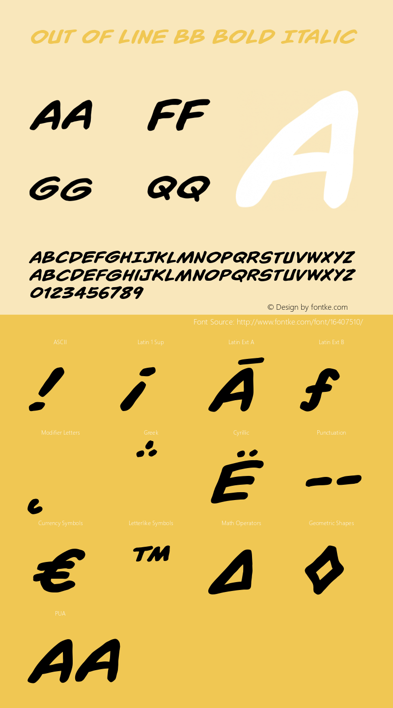 Out of Line BB Bold Italic Version 1.000;com.myfonts.easy.blambot.out-of-line-bb.bold-italic.wfkit2.version.4zSQ图片样张