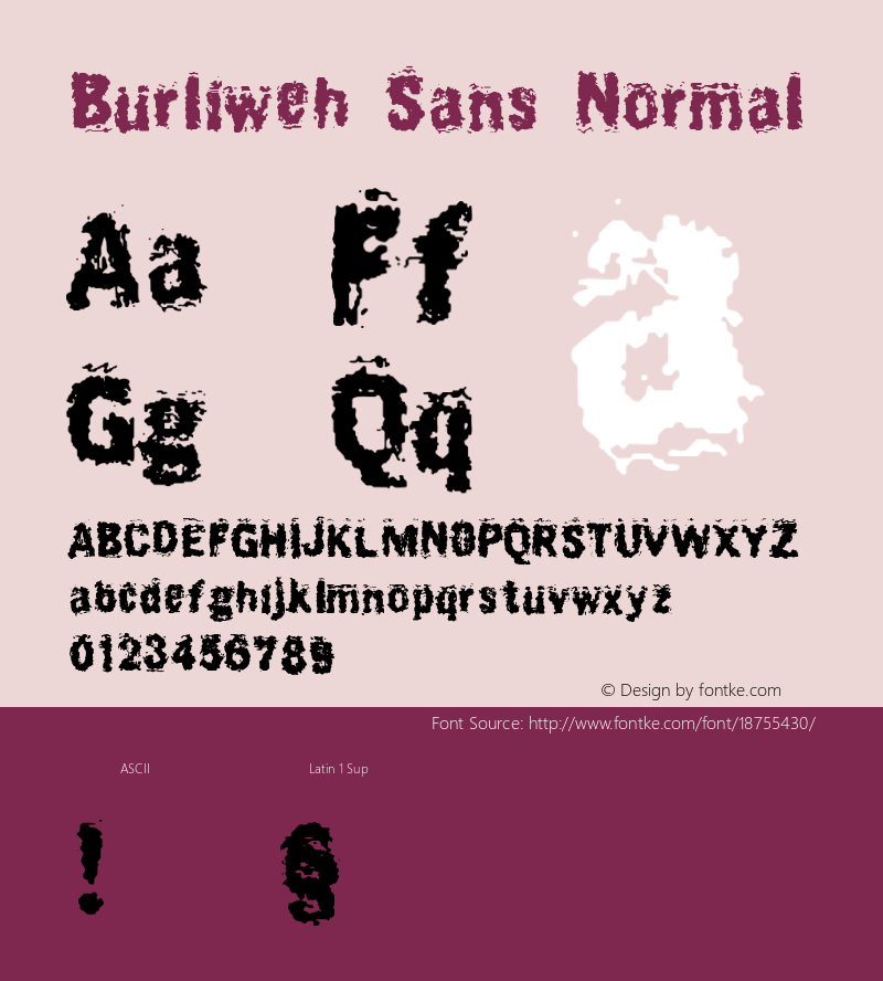 Burliweh Sans Normal Version 1.000图片样张