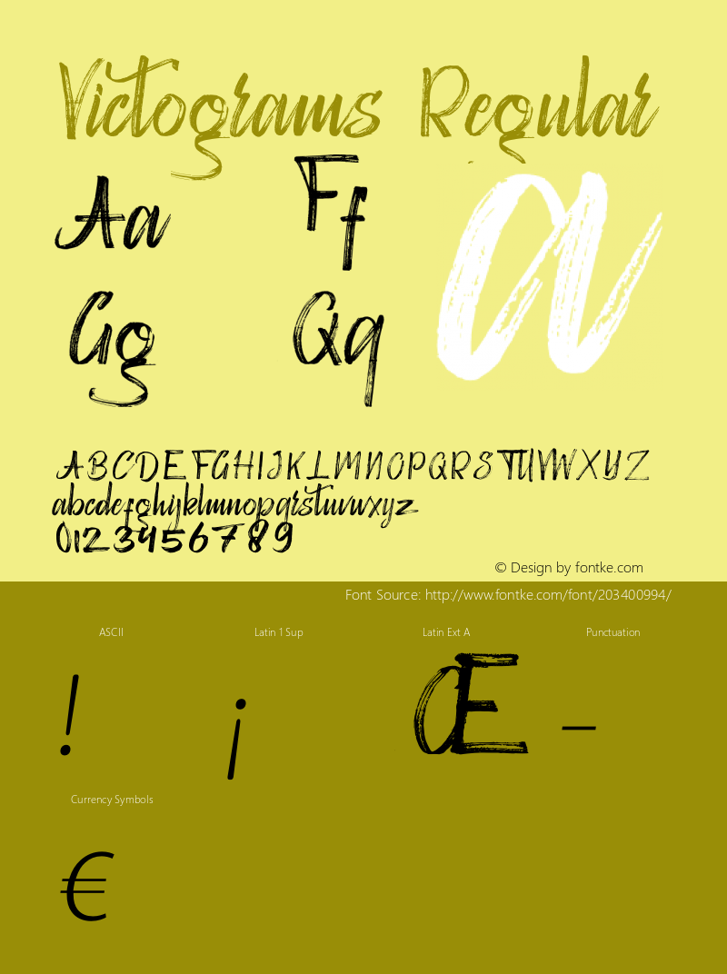 Victograms Version 1.017;Fontself Maker 3.5.1图片样张